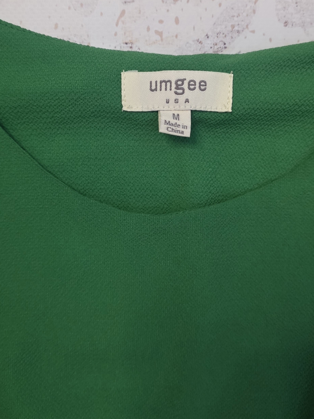 Umgee Green Cold-Shoulder Ruffle Blouse - Picture 3 of 5